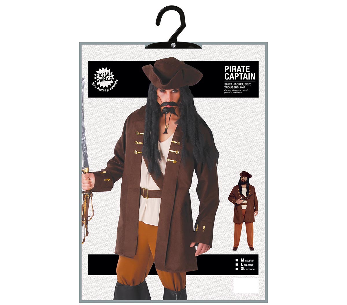 Déguisement Capitaine Pirate / Costume Pirate des caraïbes / Costume Pirate Corsaire / La Maison Du Déguisement