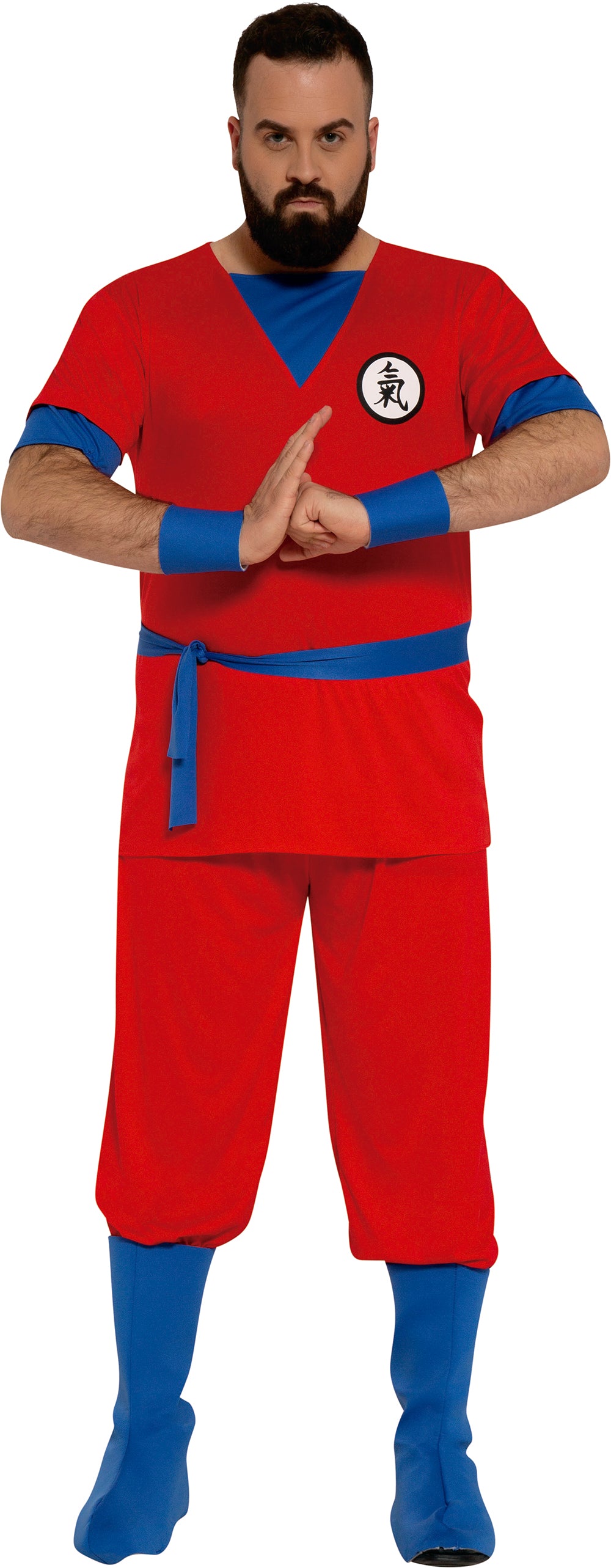 Déguisement Fighter Rouge Adulte / Costume Guerrier Manga Rouge Homme / La Maison Du Déguisement