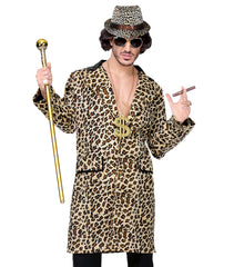 Déguisement Veste Rappeur Léopard / Costume Manteau Playboy Léopard / Costume Bling Bling Hustler / La Maison Du Déguisement