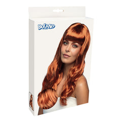 Perruque Beautiful Rousse / Perruque Chique Cuivrée / Perruque Fashion rousse avec frange / La Maison du Déguisement