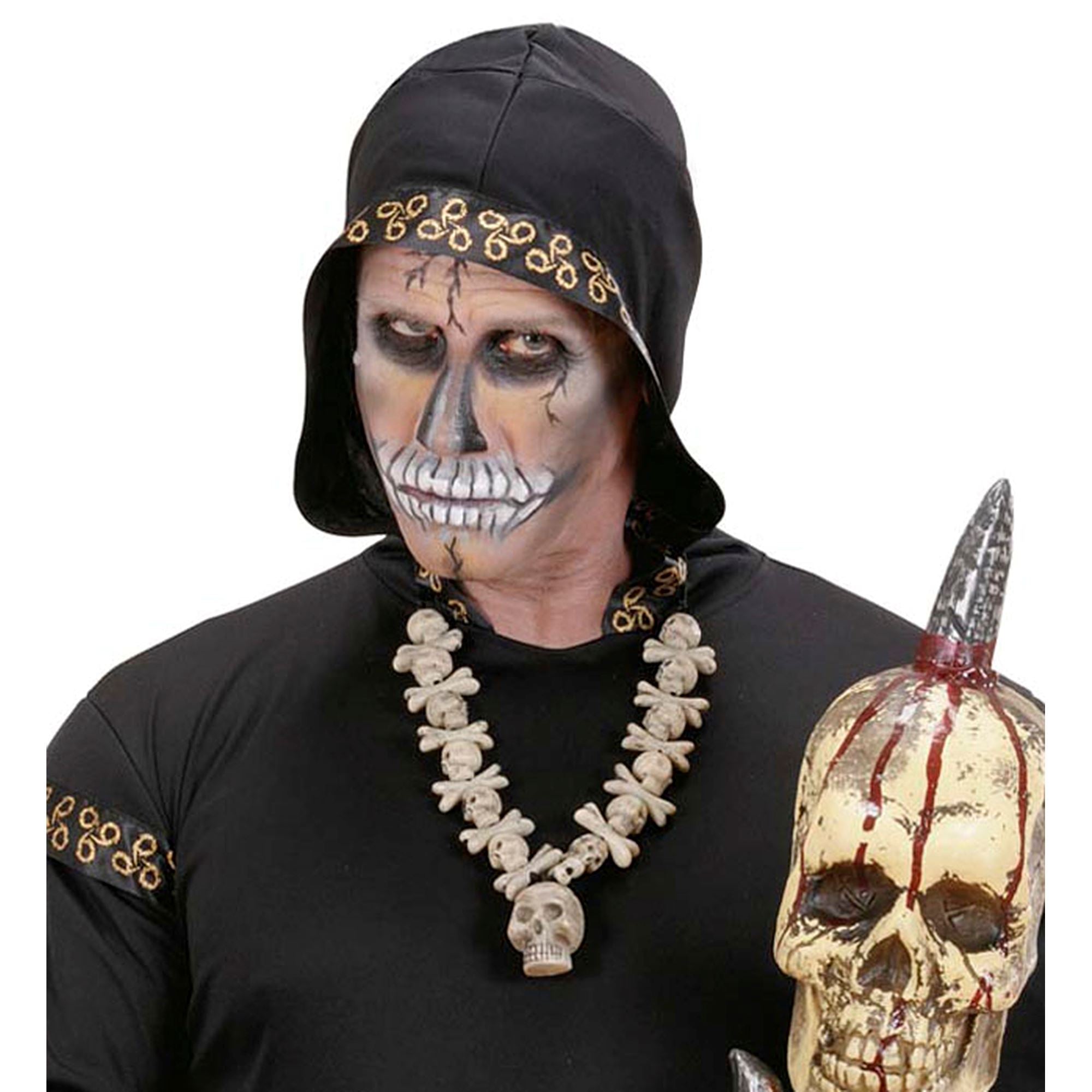 Collier Crânes et Os / Collier Têtes De Mort et Os / La Maison Du Déguisement