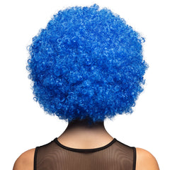 Perruque Afro Jimmy Bleu / Perruque Afro Groove Bleu / La Maison du Déguisement