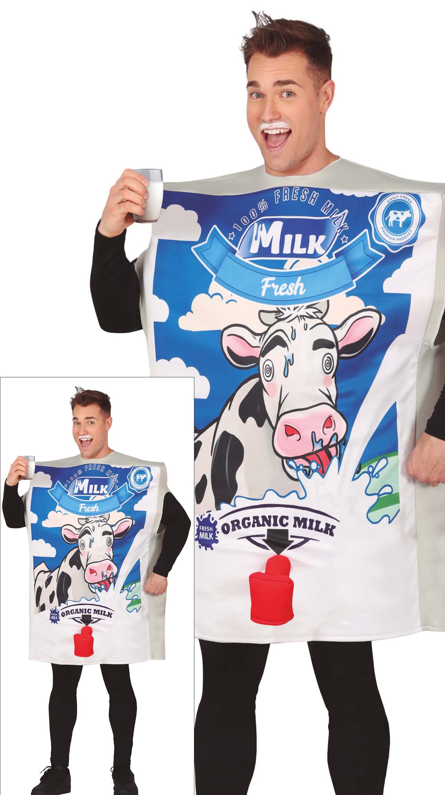 Déguisement Milk carton / Costume Carton de Lait / La Maison Du déguisement