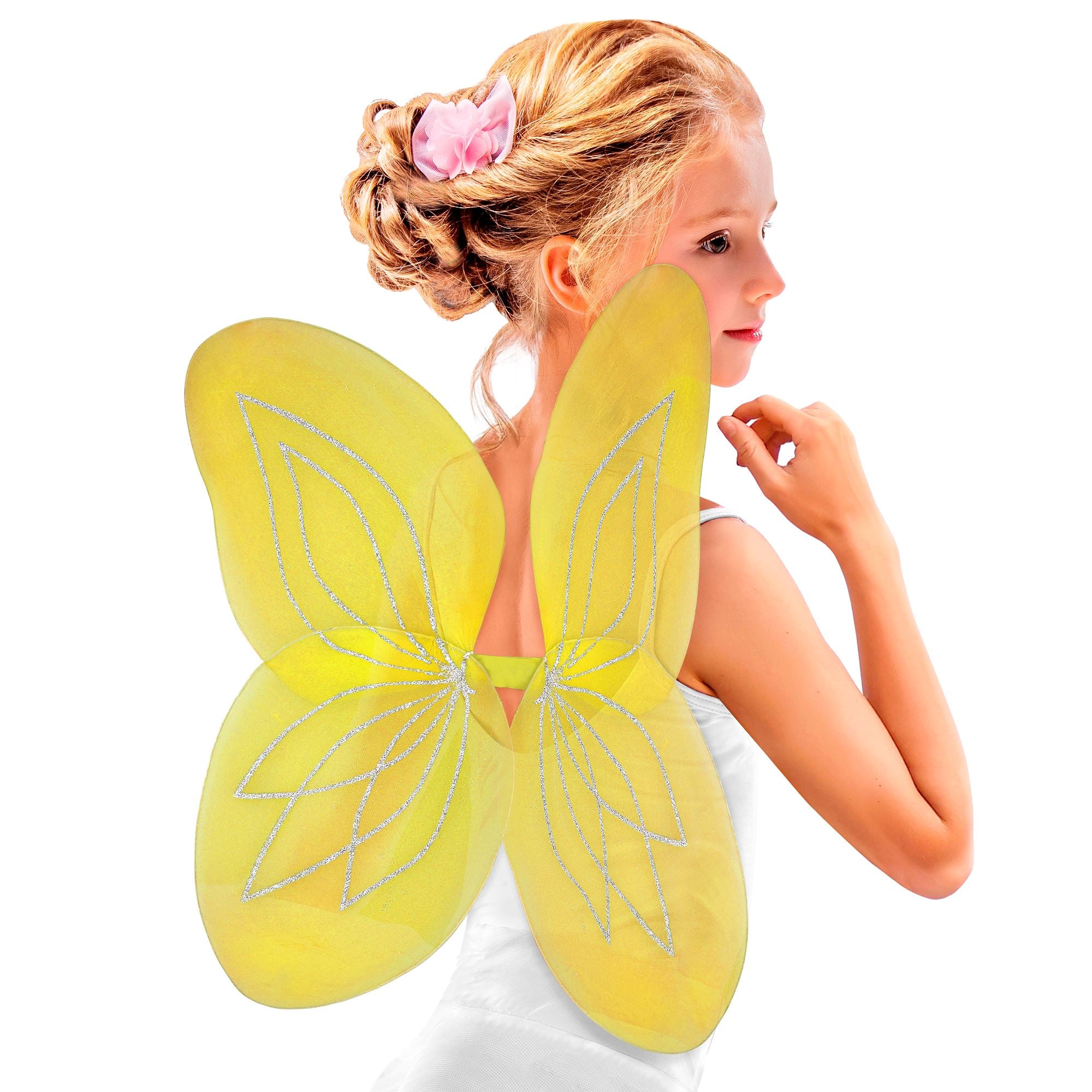 Ailes De Fée Jaune / Ailes De Papillon Jaune / La Maison Du déguisement