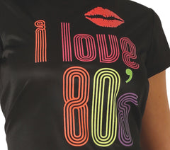 Déguisement Années 80 Femme / Costume I Love Année 80 Disco Fluo Adulte / La Maison Du Déguisement