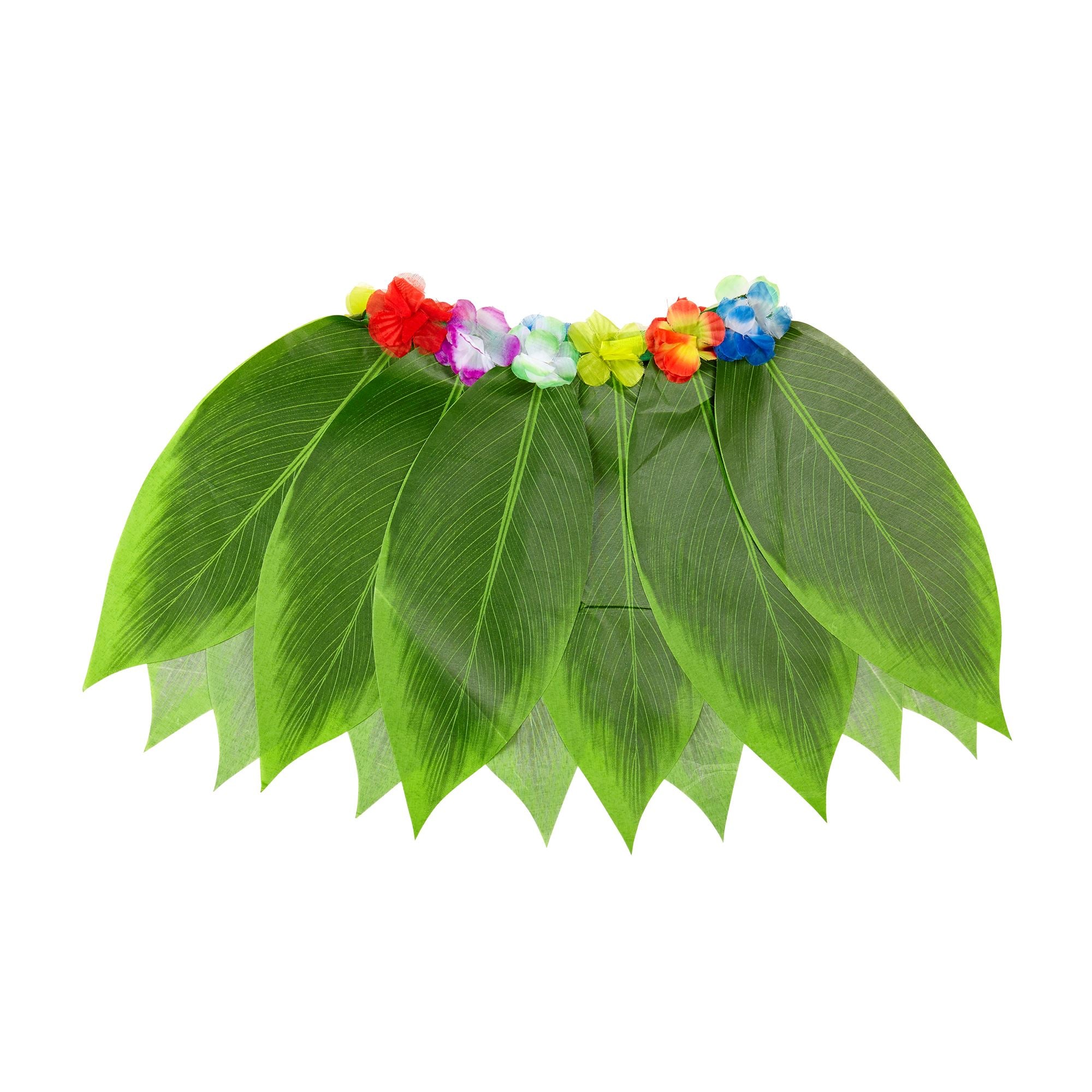Jupe Hawaï Feuilles de Banane avec ceinture fleurs / La Maison Du Déguisement