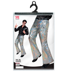 Pantalon Disco Argent Hologramme / Pantalon Lamé Disco Argent / La Maison Du déguisement (Copie)