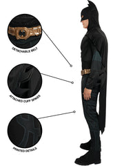 Location Déguisement Batman Dark Knight Luxe / Location Costume Super Héros Batman Musclé Noir Adulte / La Maison Du Déguisement