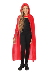 Cape Velours Avec Capuche Rouge Enfant / La Maison Du Déguisement