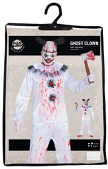 Déguisement Clown Fantôme Homme / Costume Bouffon Assassin Blanc / Costume Clown Blanc Zombie / La Maison Du Déguisement