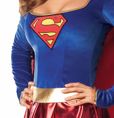 Location Déguisement Supergirl Luxe Adulte / Location Costume Super Héros Supergirl Luxe / La Maison Du Déguisement