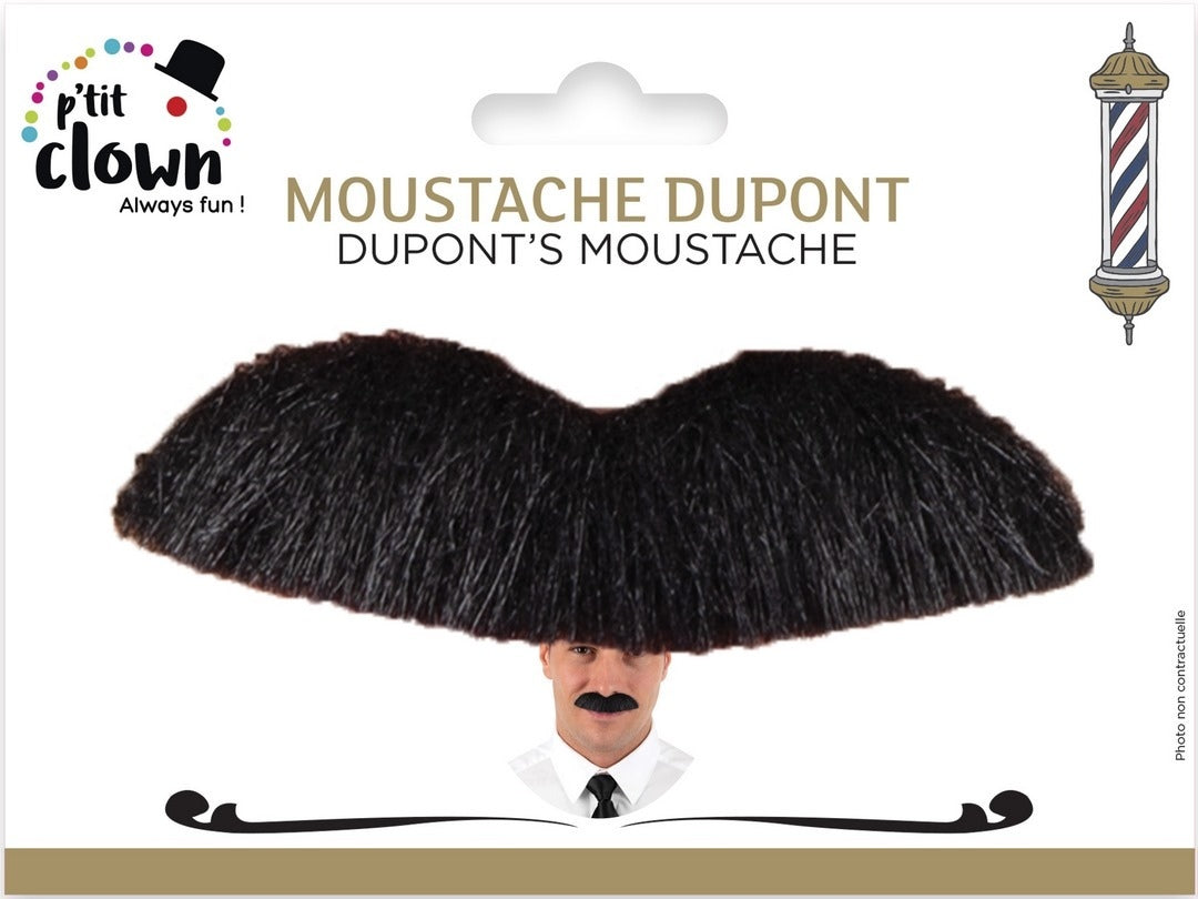 Moustache Dupont Noir / La Maison Du Déguisement