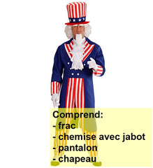 Déguisement Oncle Sam Adulte / Costume Mr America Homme / La Maison Du Déguisement