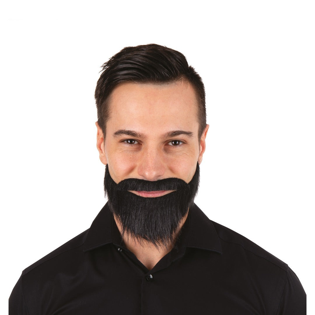 Barbe Avec Moustache Noire / Moustache et Barbe Noir / La Maison Du Déguisement