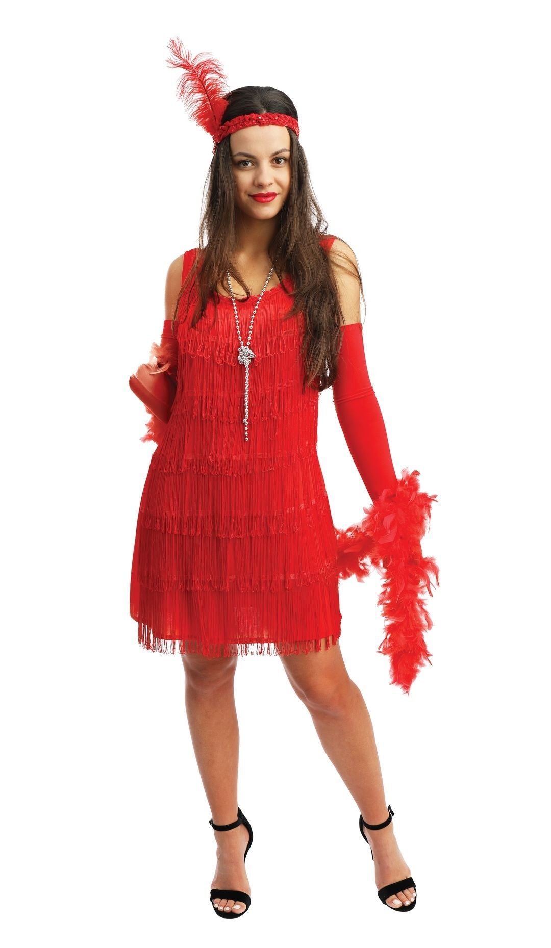 Déguisement Robe Charleston Rouge | Tenue chic cabaret rouge | La Maison du Déguisement