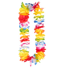 Collier Hawaïen Multicolore / Collier de fleurs arc-en-ciel / La Maison du Déguisement