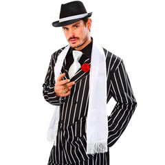 Écharpe Blanche De Dandy / Echarpe Blanc / La Maison Du Déguisement