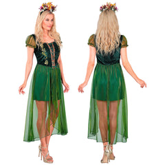 Déguisement Reine De La Forêt Adulte / Costume Belle Reine De La Forêt Vert / La Maison Du Déguisement