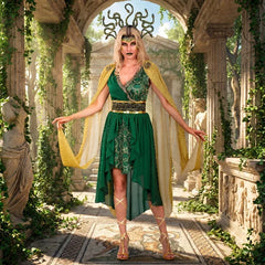 Déguisement Déesse Méduse Adulte / Costume Méduse Reine Des Gorgones Femme / La Maison Du Déguisement