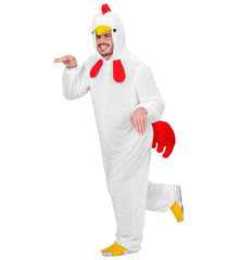 Location Déguisement Poulet Blanc Adulte / Location Costume Combinaison Poulet Blanc / La Maison Du Déguisement