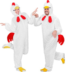 Location Déguisement Poulet Blanc Adulte / Location Costume Combinaison Poulet Blanc / La Maison Du Déguisement