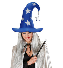 Chapeau Mage Bleu / Chapeau Fée Bleu / Chapeau Magicien Avec étoiles / La Maison Du Déguisement