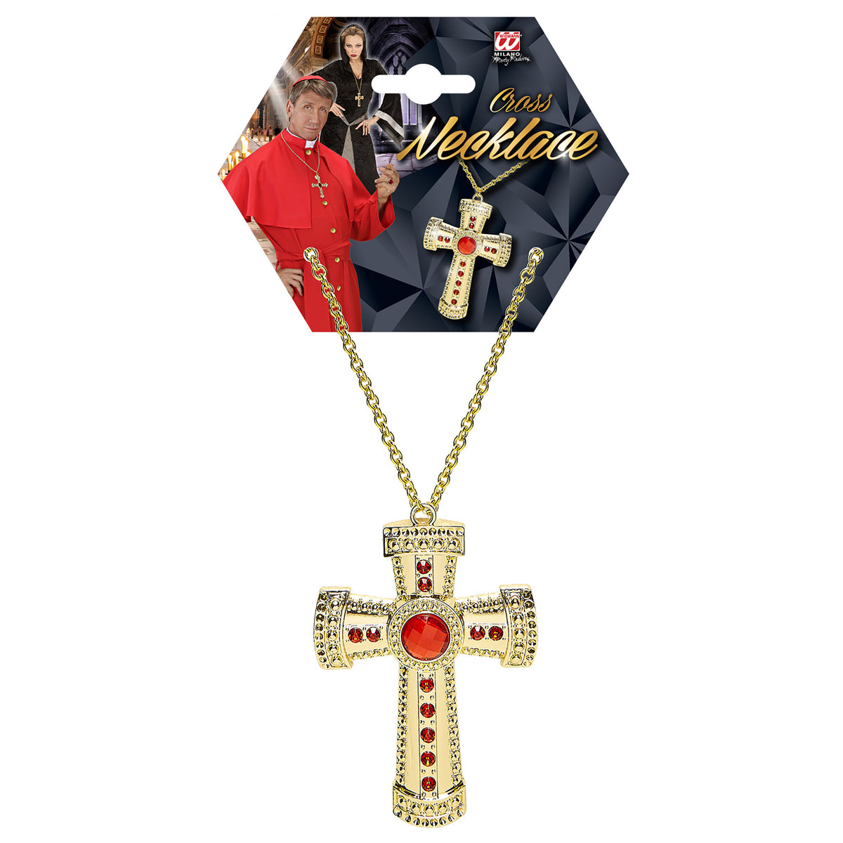 Croix Dorée BM / Collier Croix Or / chaîne Croix Or / La Maison Du Déguisement