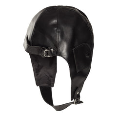 Chapeau Aviateur en simili cuir / Casque Pilote Noir / La Maison Du Déguisement