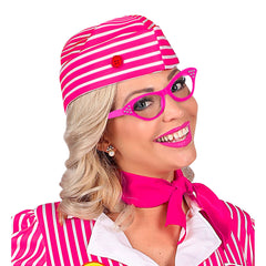 Lunettes Rose Années 50 Rock'n'Roll Avec Strass / Lunettes Sandy, Années 60 Rose / La Maison Du Déguisement