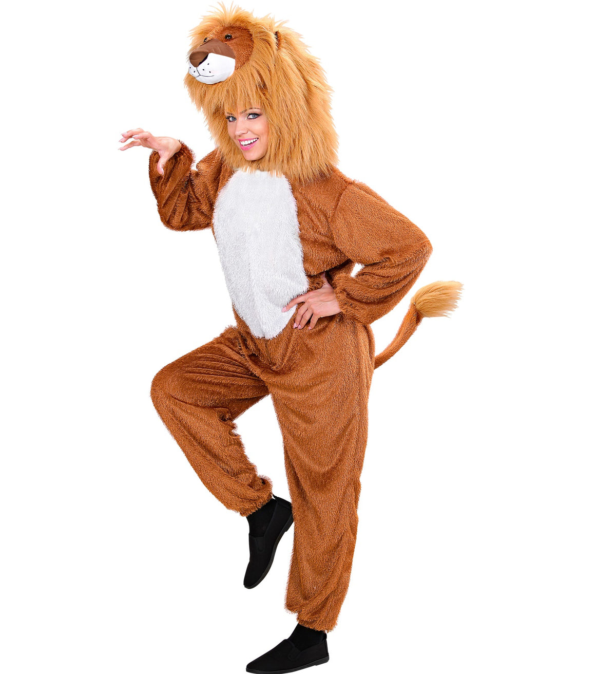 Déguisement Lion Amusant Marron / Costume Combinaison Lion Adulte / La Maison Du Déguisement