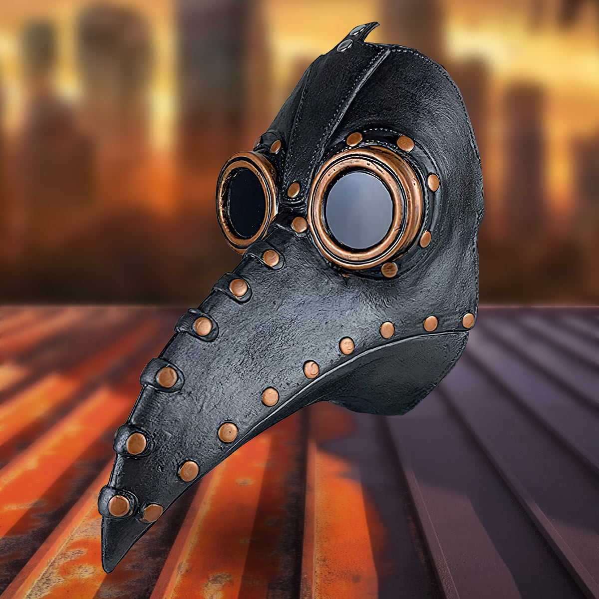 Masque Steampunk Plague Noir / Masque Médecin de la Peste Noir / Masque Docteur de la Peste Noir / La Maison Du Déguisement