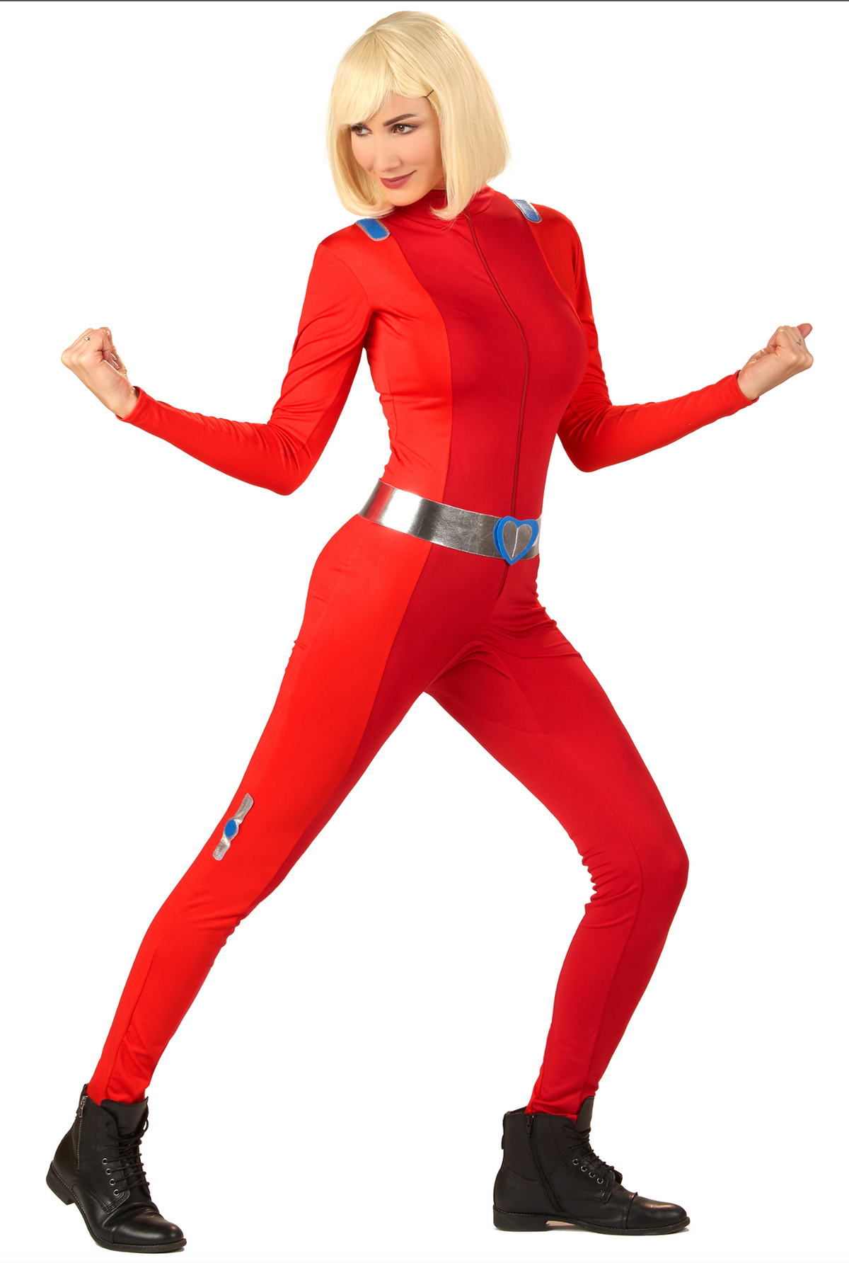 Déguisement Combinaison Totally Spies Rouge  / Costume Combinaison Espionne Rouge / La Maison Du Déguisement