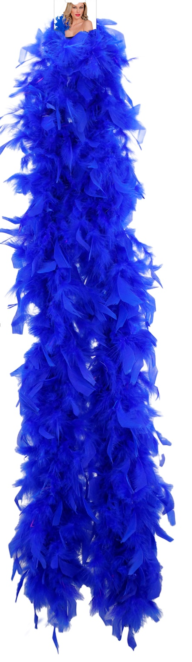 Boa en Plumes Bleu Roi / Boa Plumes Bleu Foncé / La Maison Du Déguisement
