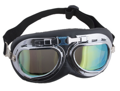 Lunettes Pilote Rétro Argent / Lunettes Aviateur Rétro Argent / La Maison Du Déguisement