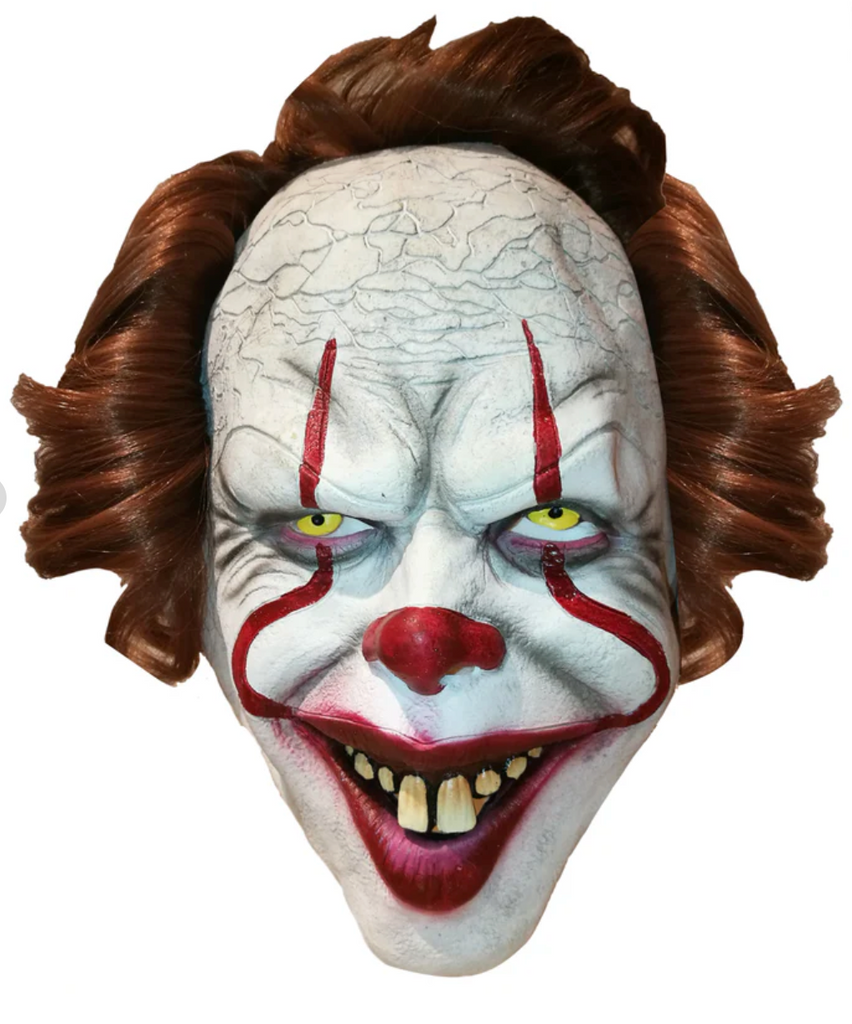 Rarapop Masque Pennywise Clown Horreur - Masque Latex Tête Complète Cosplay Halloween
