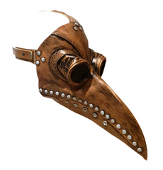 Masque Steampunk Plague Marron / Masque Médecin de la Peste Marron / Masque Docteur de la Peste Marron / La Maison Du Déguisement
