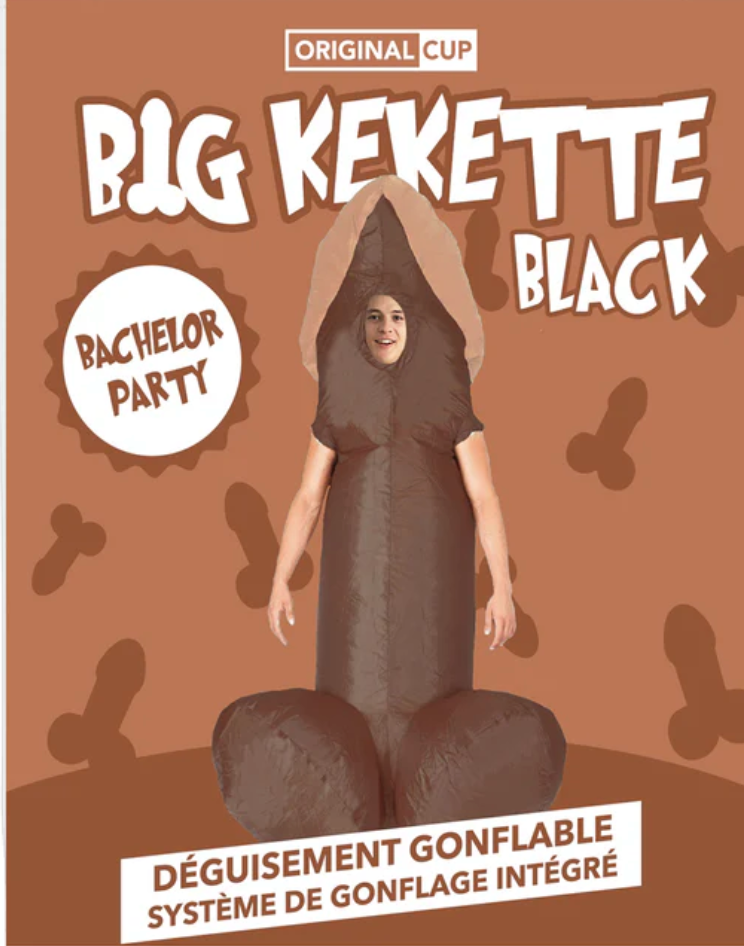Déguisement Zizi Noir Gonflable / Costume Humoristique Adulte / Costume Gonflable Kékette Noir / La Maison Du Déguisement