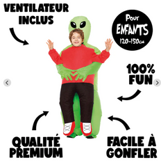 Déguisement Alien Gonflable Enfant / Costume Extra-Terrestre Gonflable Enfant / La Maison Du Déguisement