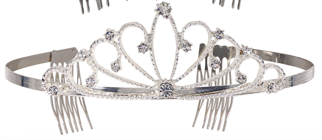 Diadème Princesse Argent / Couronne Black Swan Argent En Métal / La Maison Du Déguisement