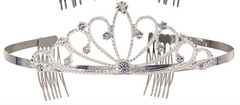 Diadème Princesse Argent / Couronne Black Swan Argent En Métal / La Maison Du Déguisement