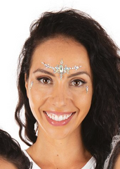 Strass Autocollant Pour Le Visage Argent 5 / Paillettes Autocollantes Argent 5 / La Maison Du Déguisement