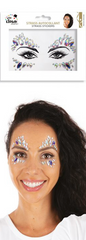 Strass Autocollant Pour Le Visage Argent 6 / Paillettes Autocollantes Argent 6 / La Maison Du Déguisement