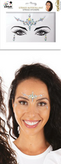 Strass Autocollant Pour Le Visage Argent 5 / Paillettes Autocollantes Argent 5 / La Maison Du Déguisement