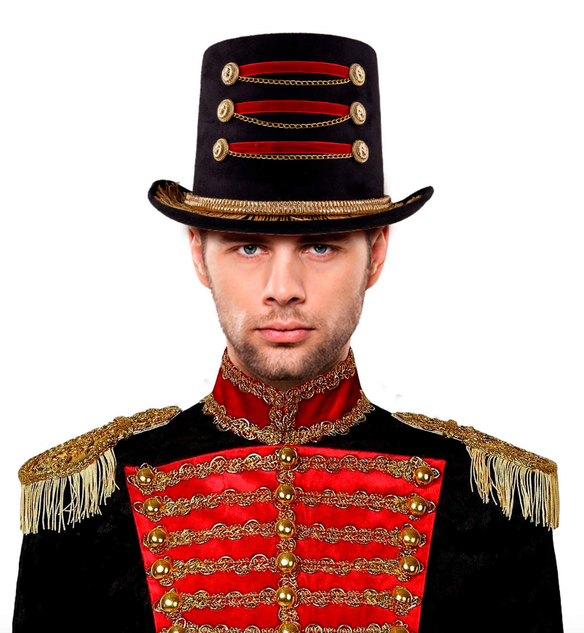 Chapeau Directeur De Cirque Luxe / Chapeau Dompteur De Cirque / Chapeau Haut de Forme Monsieur Loyal Luxe / La Maison Du Déguisement