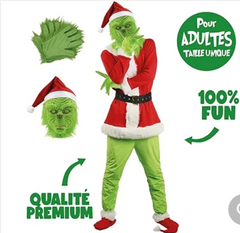 Déguisement Grinch Adulte / Costume Grinch Luxe / La Maison Du Déguisement