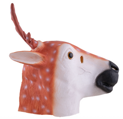 Masque Renne Latex / Masque Cerf Souple / La Maison Du Déguisement