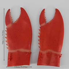 Pinces de Crabe En Latex / 2 Paires de Gants en Souple Griffes de Crabe Mignon / La Maison Du Déguisement