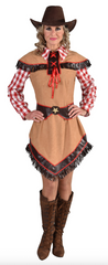 Location Déguisement Cowgirl Jessie Femme / Location Costume Robe Western Lady Adulte / La Maison Du Déguisement