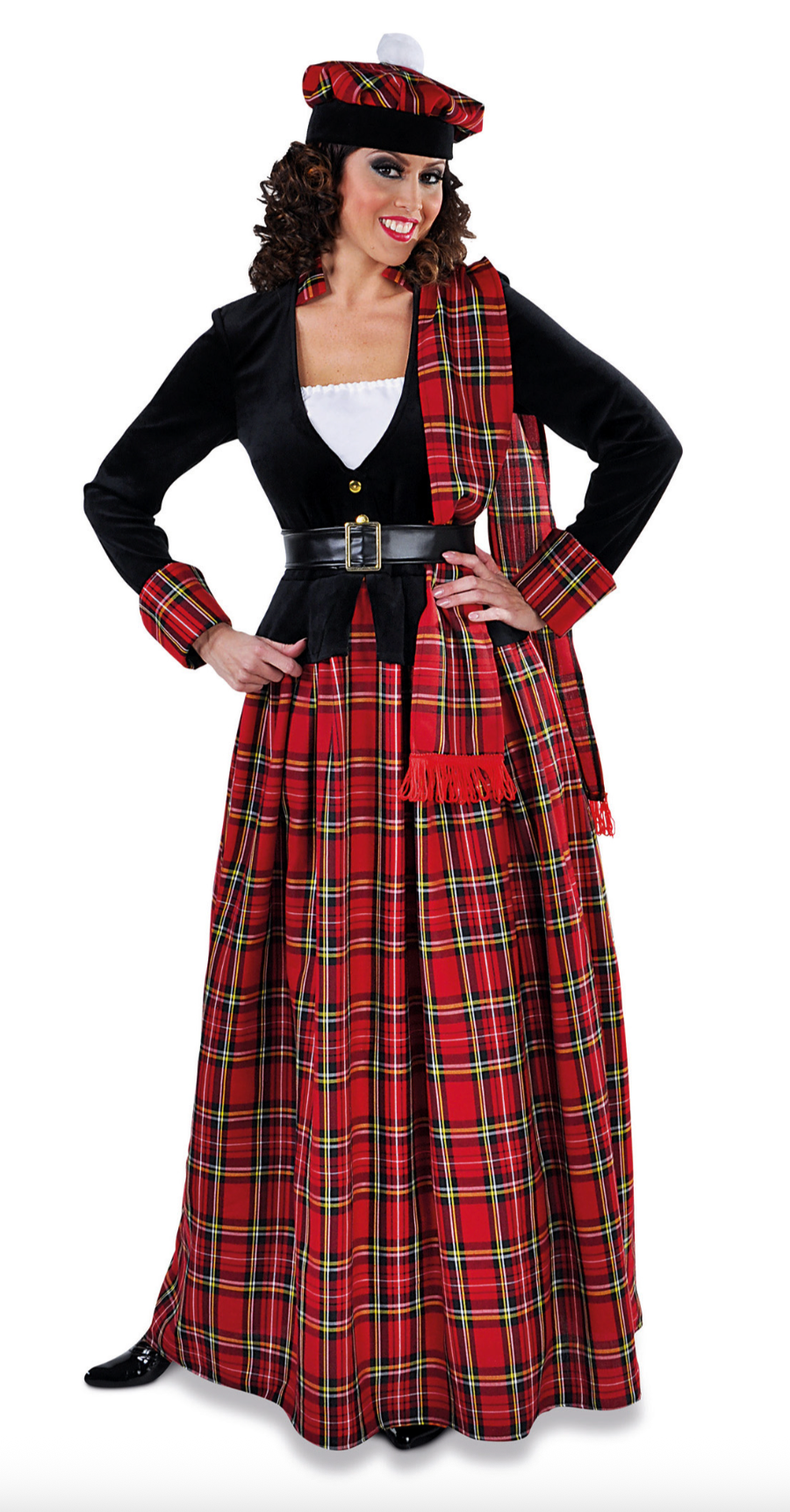 Location Déguisement Ecossaise Robe Longue / Location Costume écossais Femme / La Maison Du Déguisement