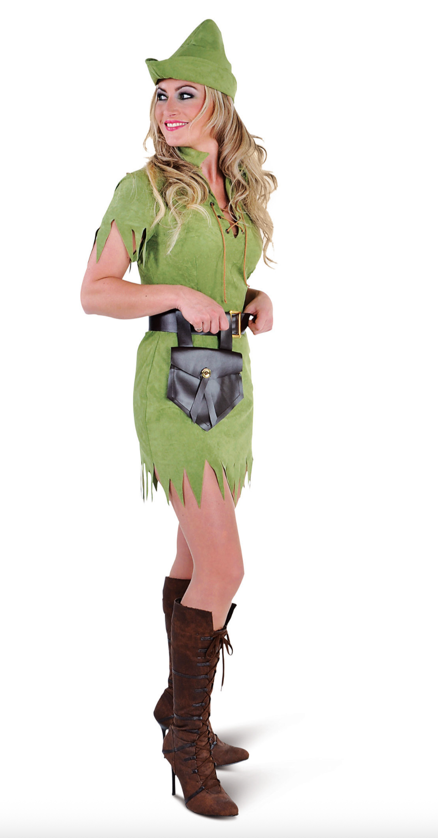 Location Déguisement Fille De Robin des Bois Vert / Location Costume Robin des bois Femme / La Maison Du Déguisement